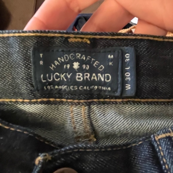 Lucky Brand 221 Original Straight Leg Dark Wash Jeans. Size Women's 30" X 30" - Picture 7 of 14